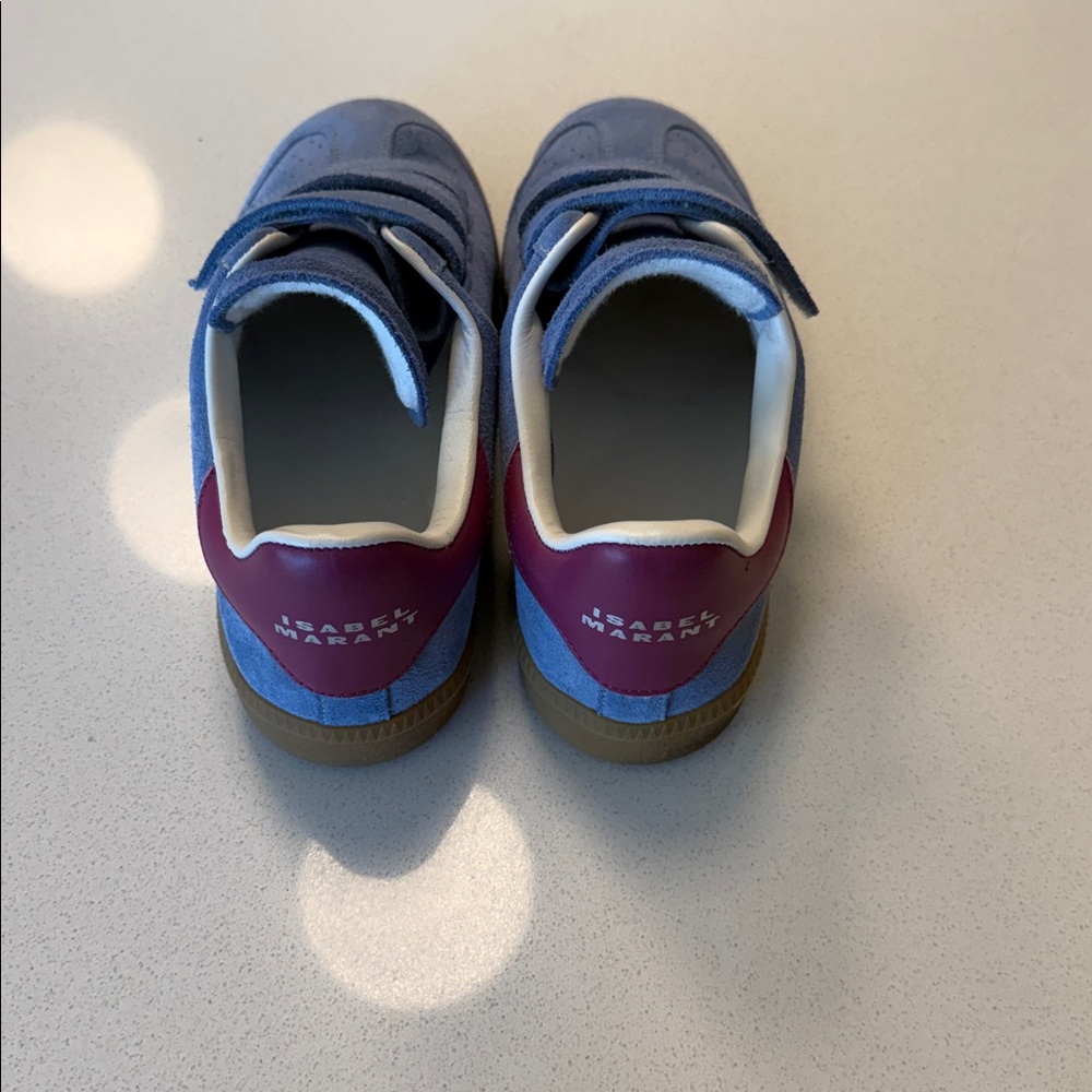 Blue and Pink Velcro Sneakers - Picture 2 of 4